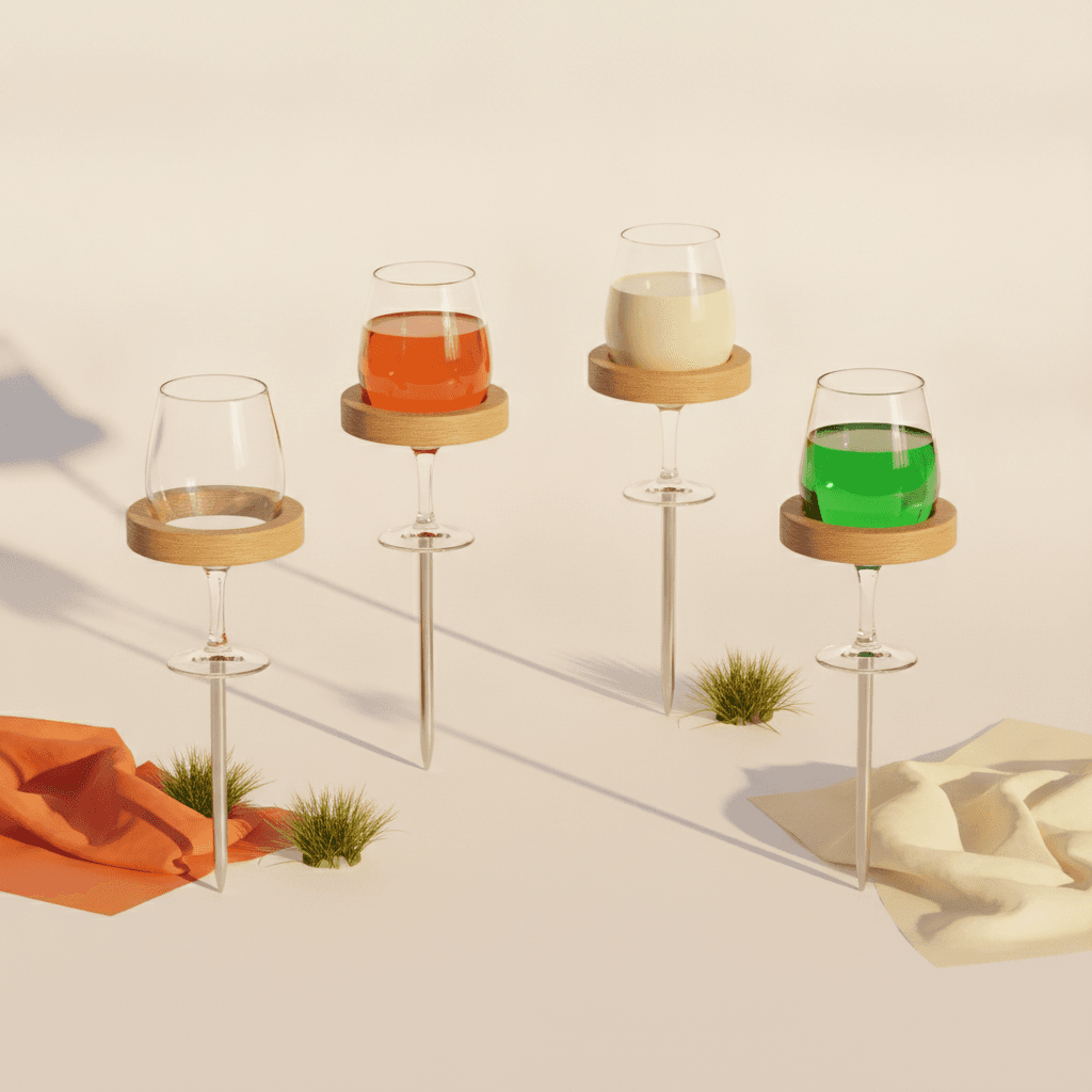 Picnic Wine & Glass Holder